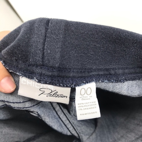 Chico’s Platinum Pull On Skinny Jegging Size 2 - Picture 6 of 6